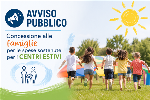 Avviso contributi svolgimento attività socio educativa in favore di minori - CENTRI ESTIVI- Anno 2026
