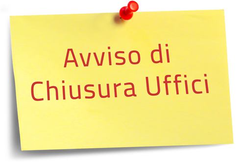 Oggetto: CHIUSURA Uffici Comunali