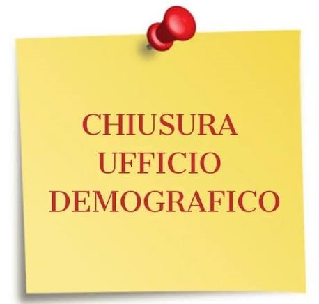 Chiusura Ufficio Demografici