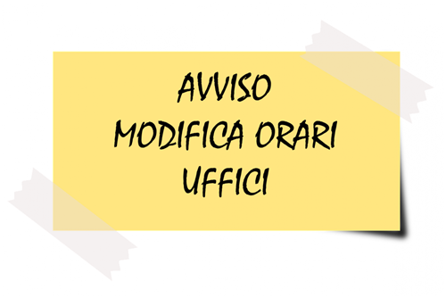 Variazione orario Ufficio Anagrafe